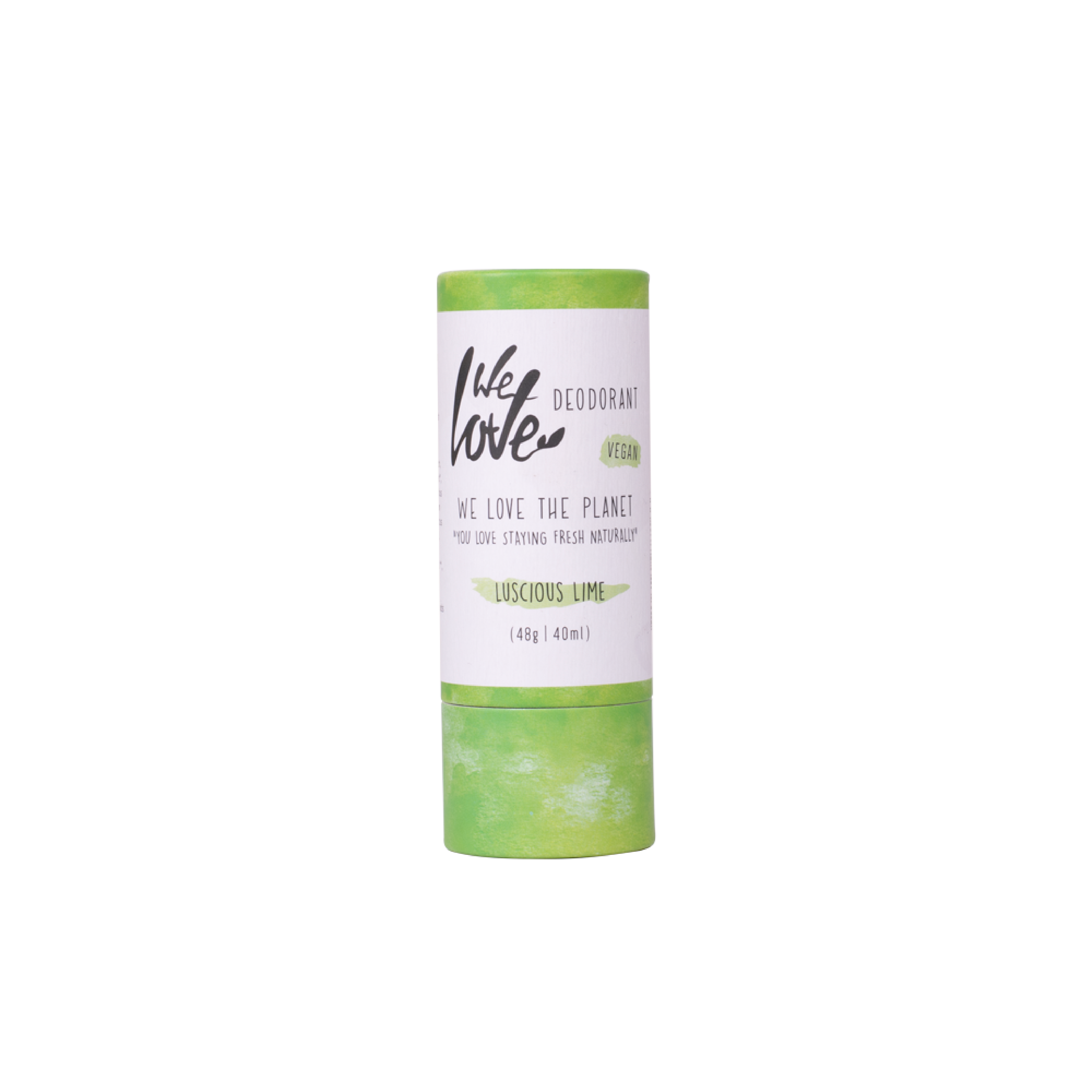 We Love The Planet Luscious Lime Deodorant Stick front